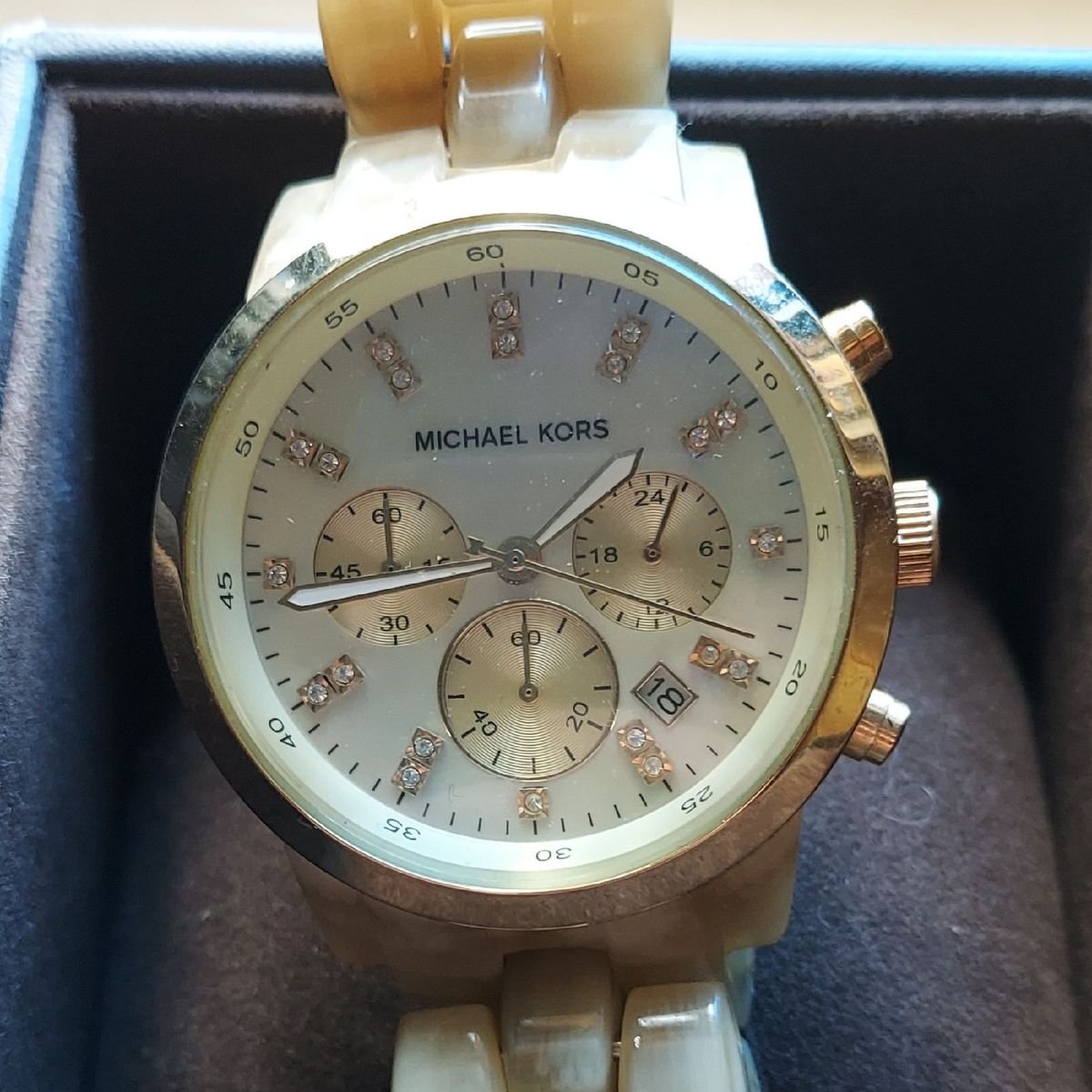 Relogio michael kors feminino 2024 madrepérola