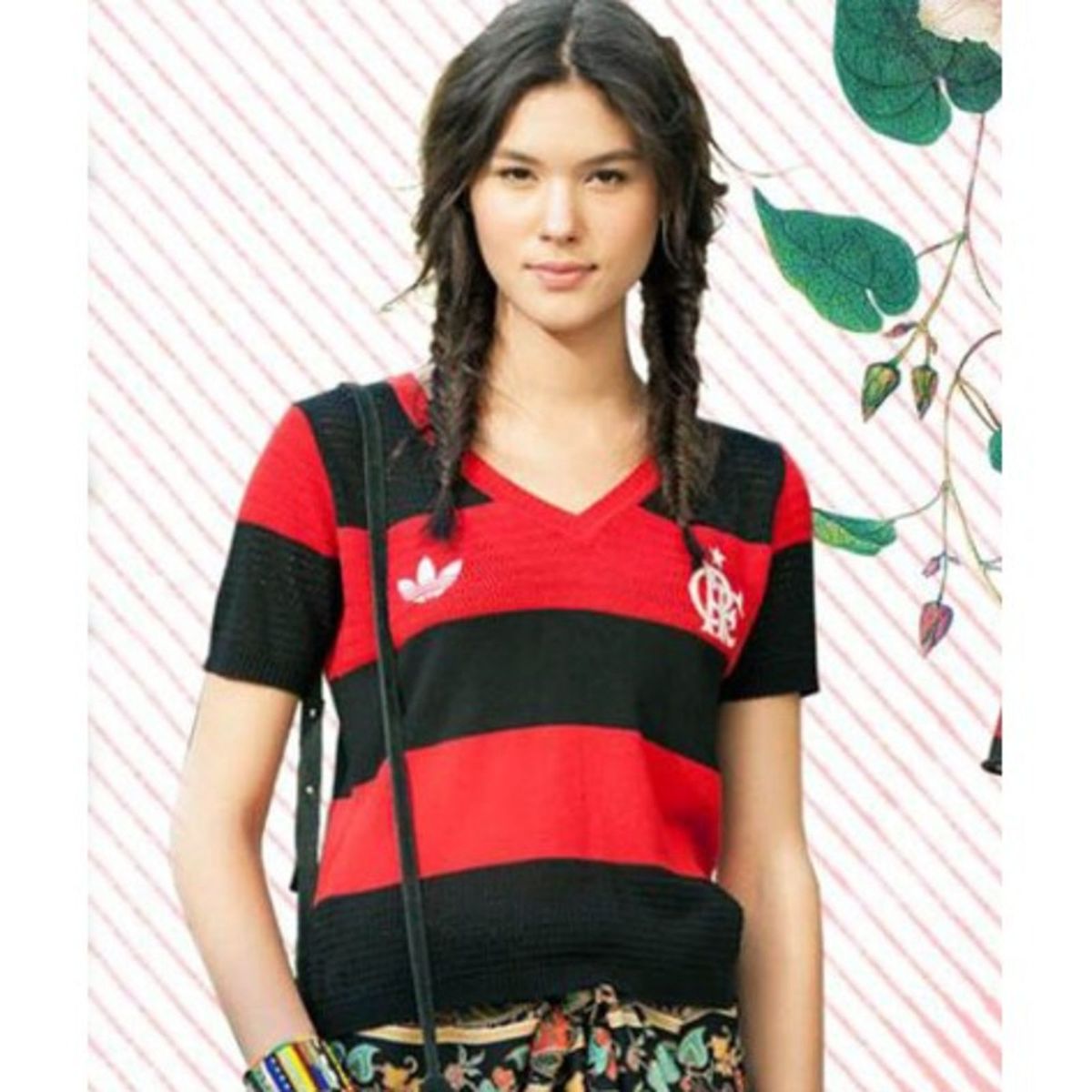 cropped adidas flamengo