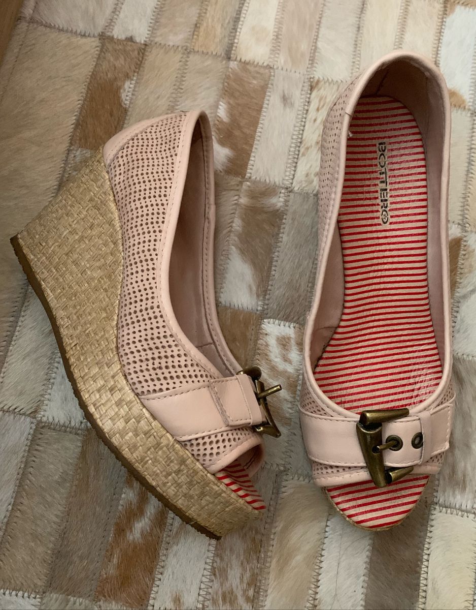 peep toe anabela bottero