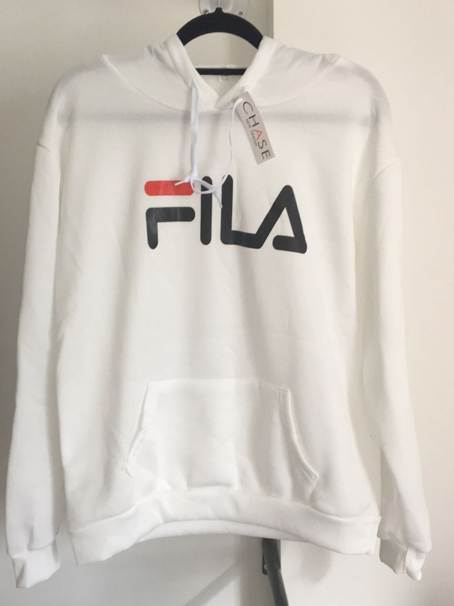 moletom fila branco