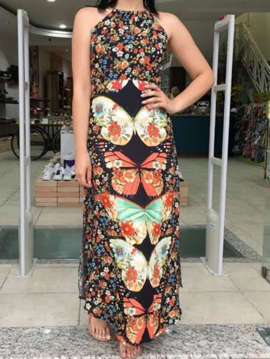 vestido farm borboflor