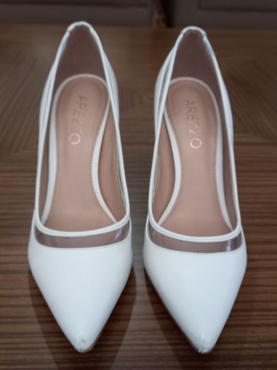 scarpin branco arezzo