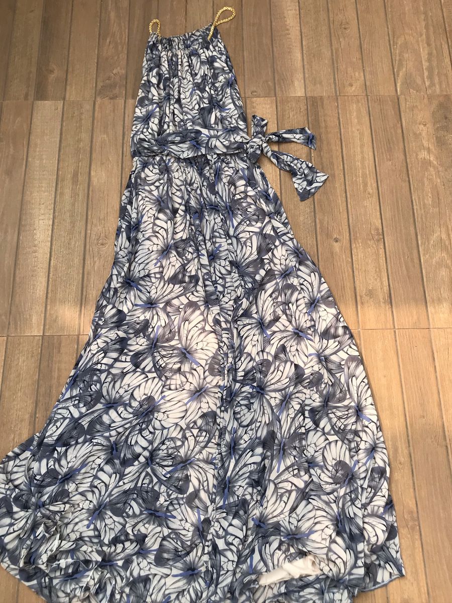 vestido amissima estampado