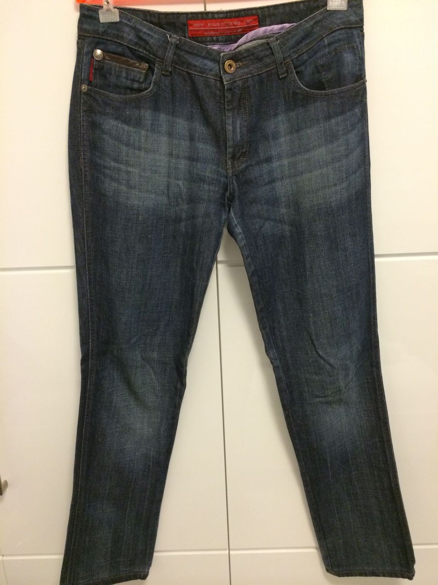 calça jeans de couro feminina