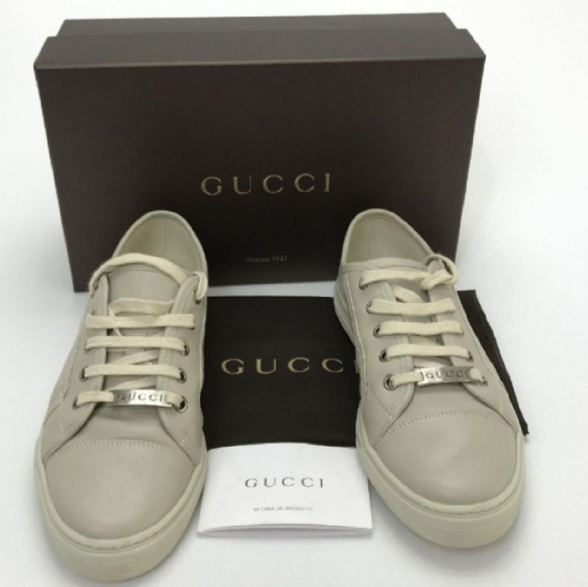 tenis gucci bege