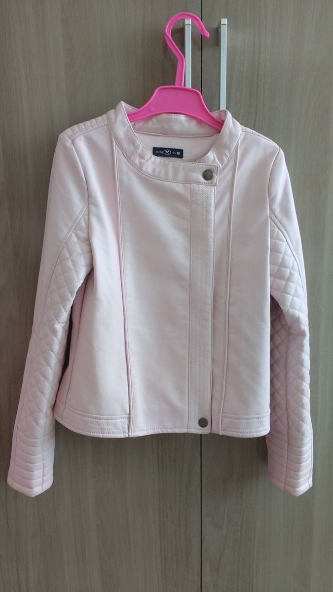 jaqueta infantil couro sintetico