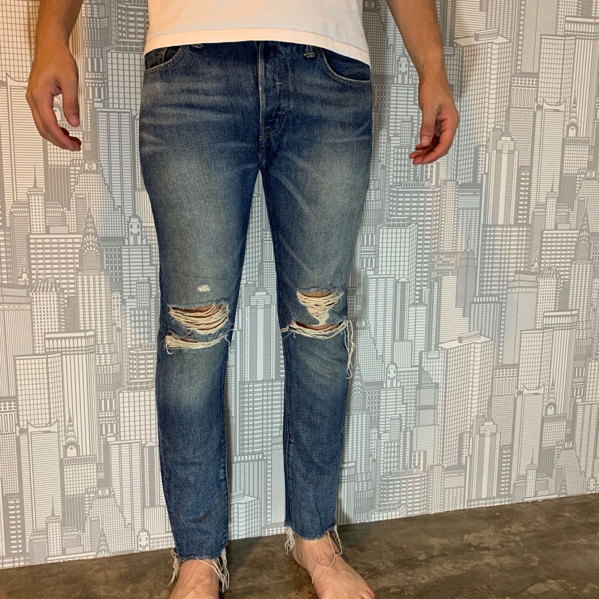 calça jeans masculina tamanho 38