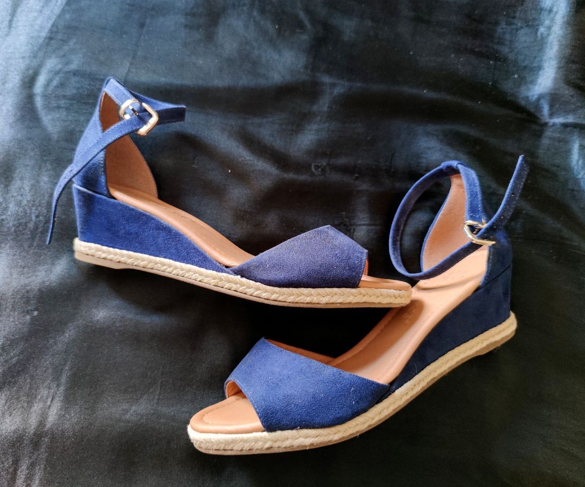 sandalia bebece azul marinho