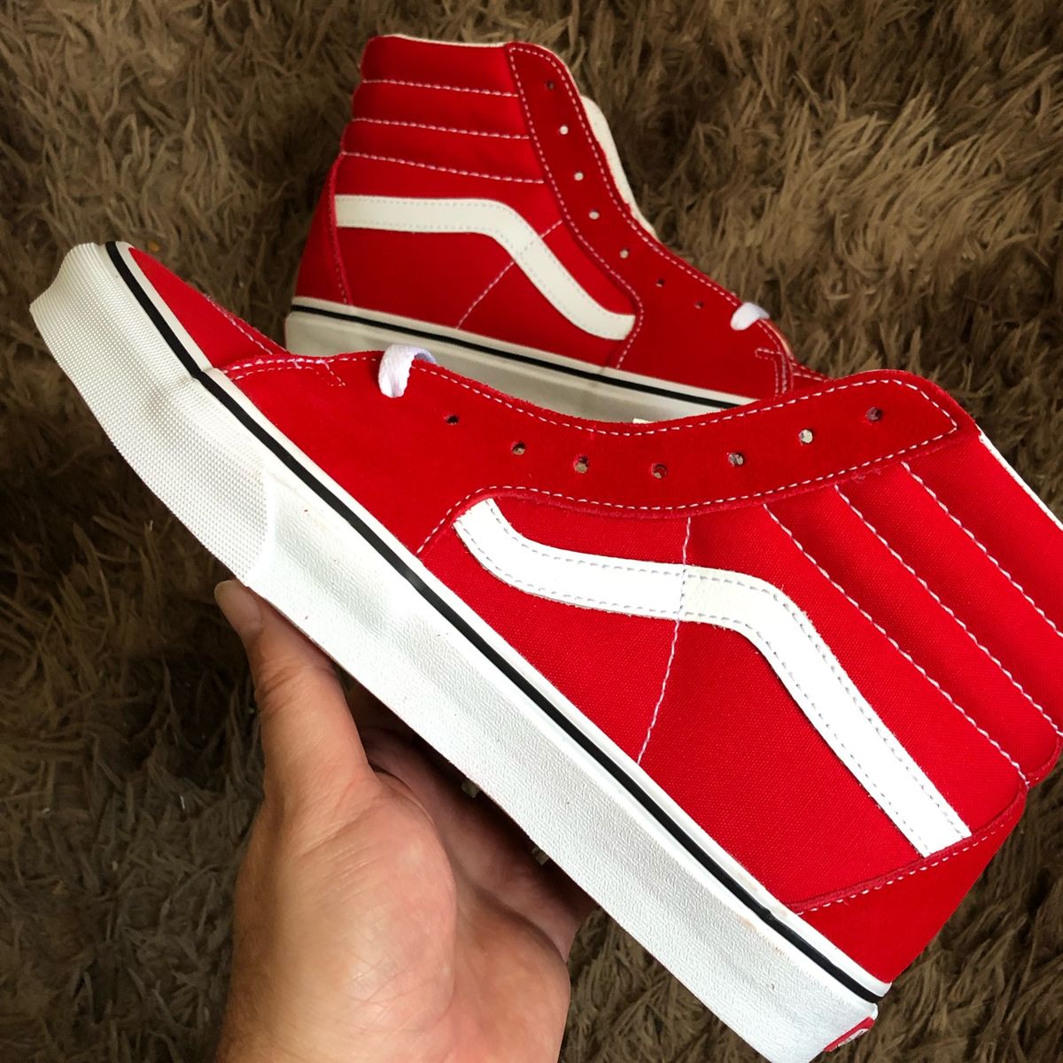 vans sk8 hi vermelho