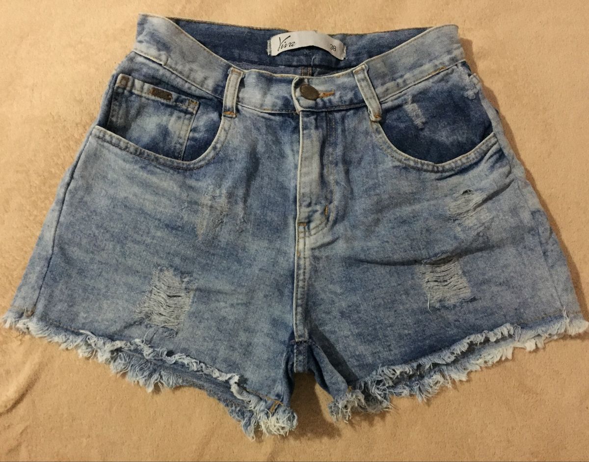 short feminino rasgadinho