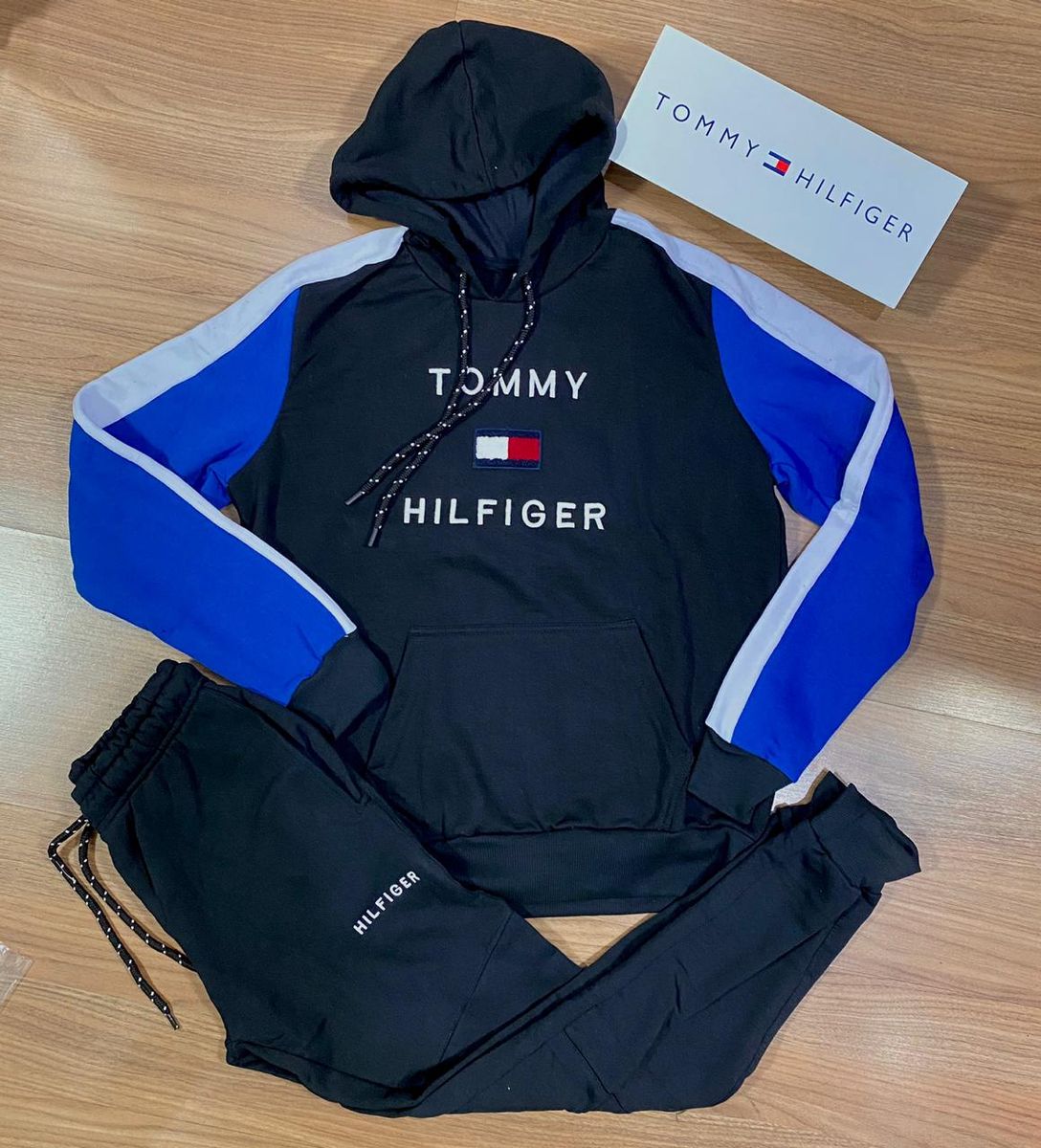 conjunto moletom tommy