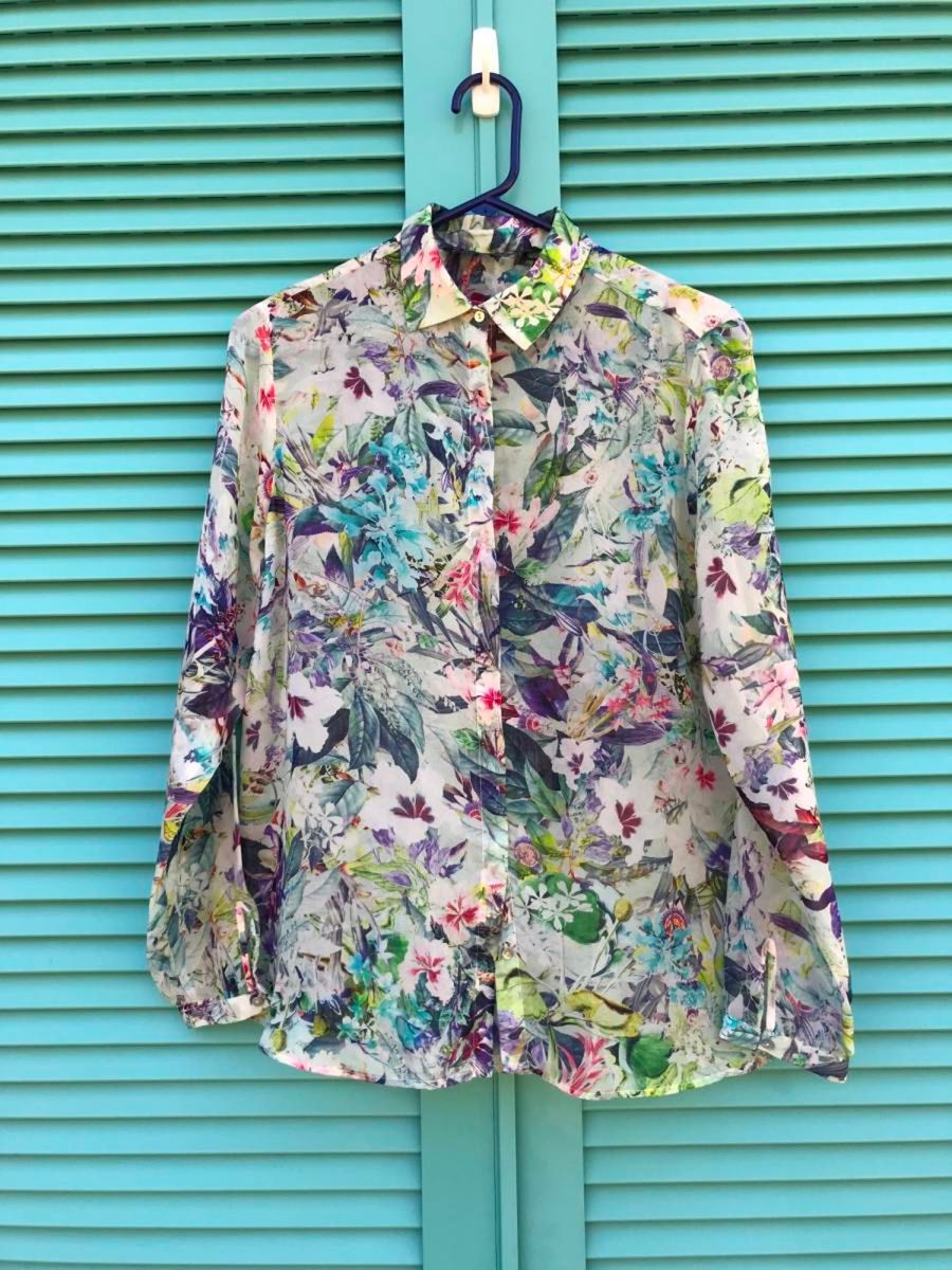camisa florida zara