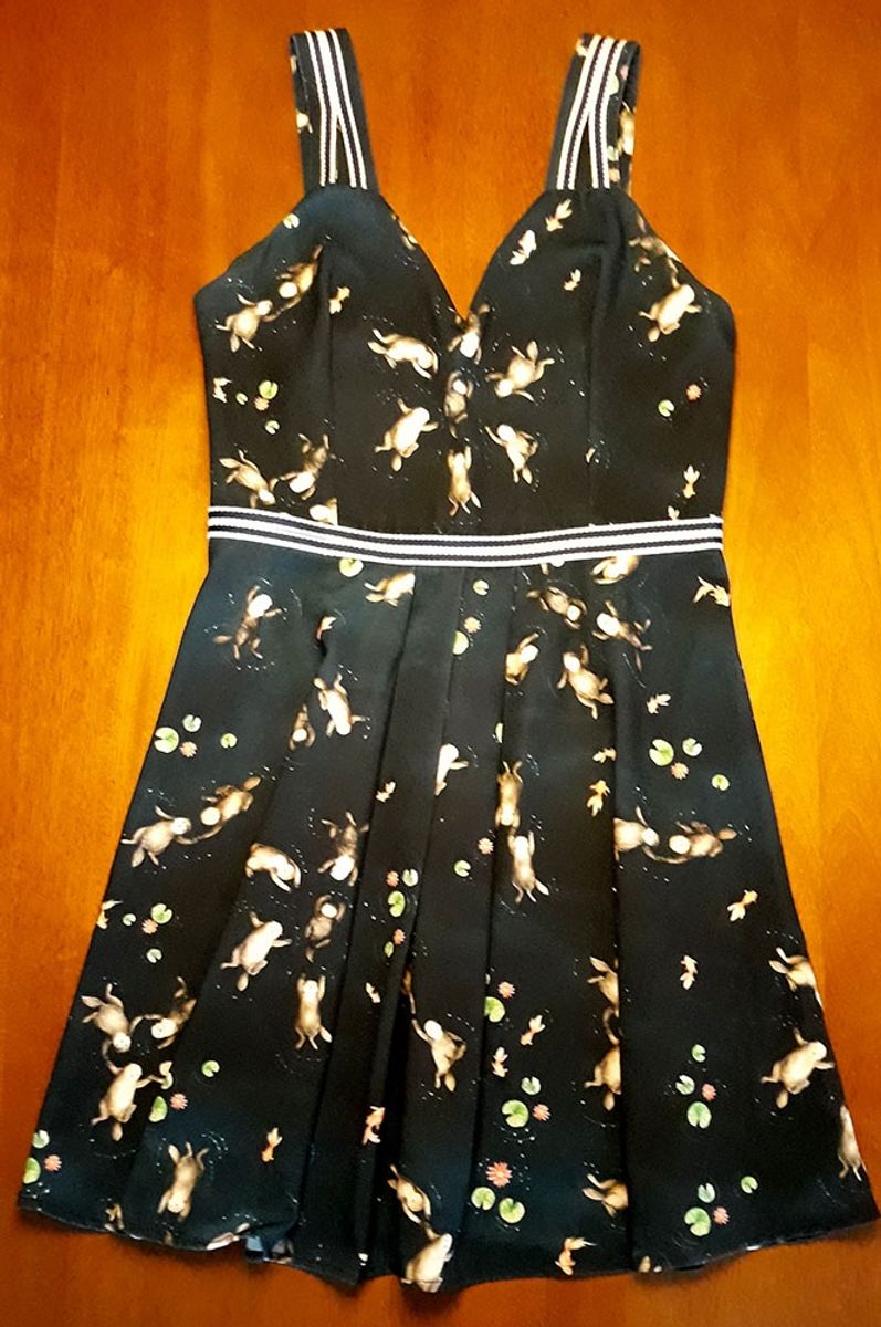 vestido azul antix