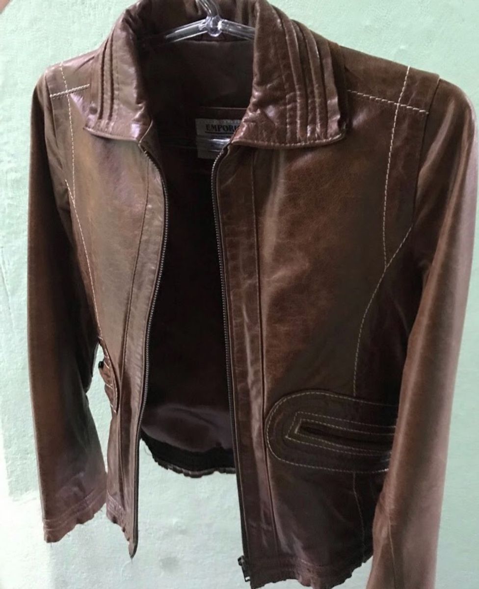 jaqueta 100 couro feminina