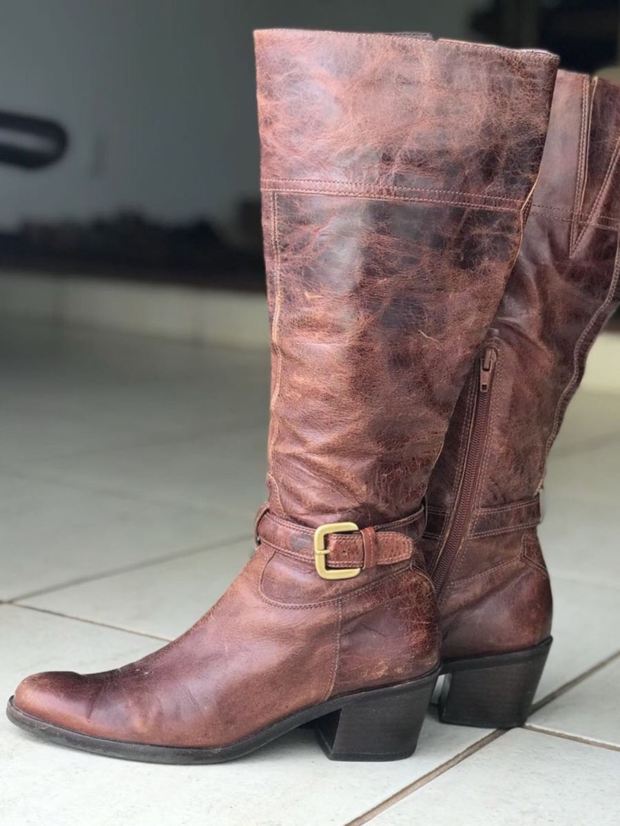 bota montaria couro arezzo