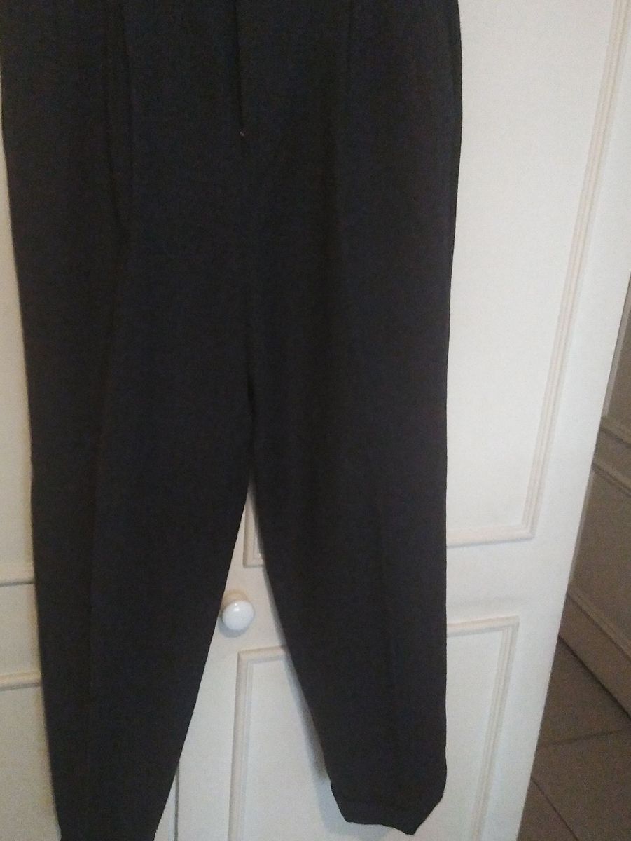 calça social de lã masculina