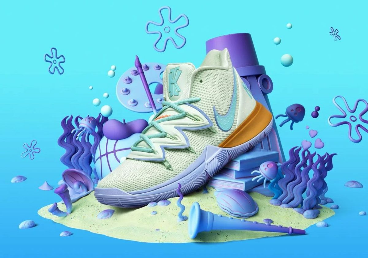 NIKE KYRIE 5 BLACK MAGIC SEPATU BASKET PREMIUM