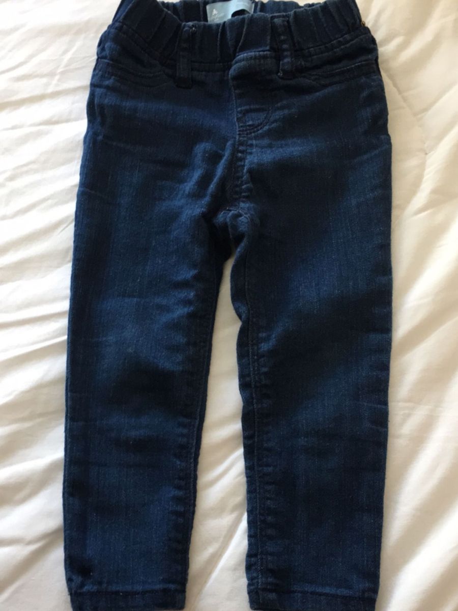 calça jeans bebe com elastico na cintura