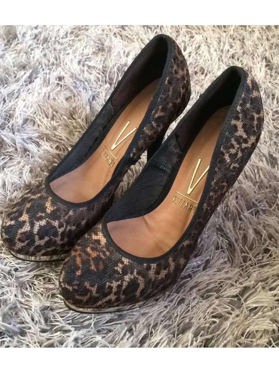 sapato feminino animal print