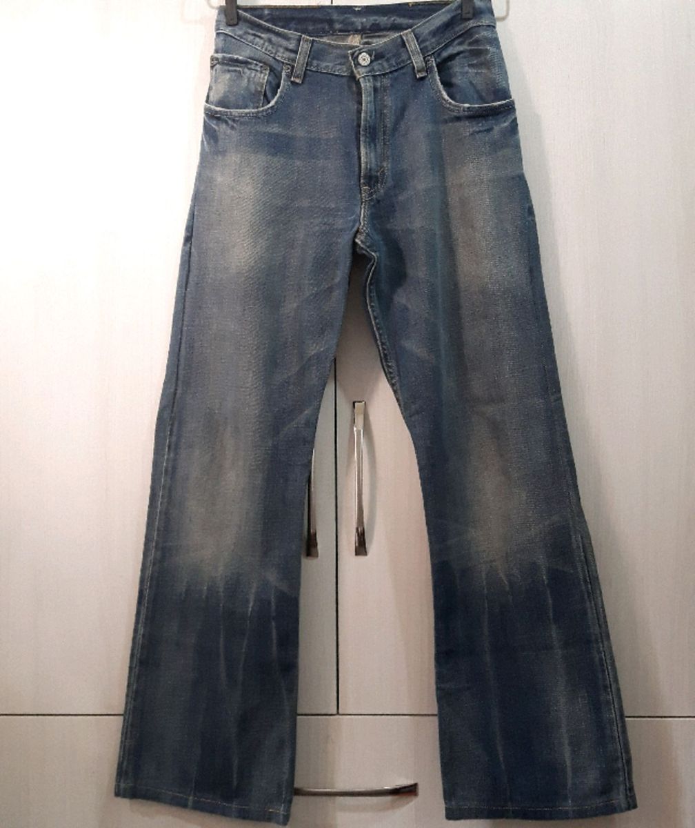 calça levis feminina cintura alta flare