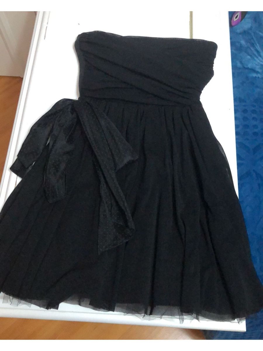 zara vestido preto curto
