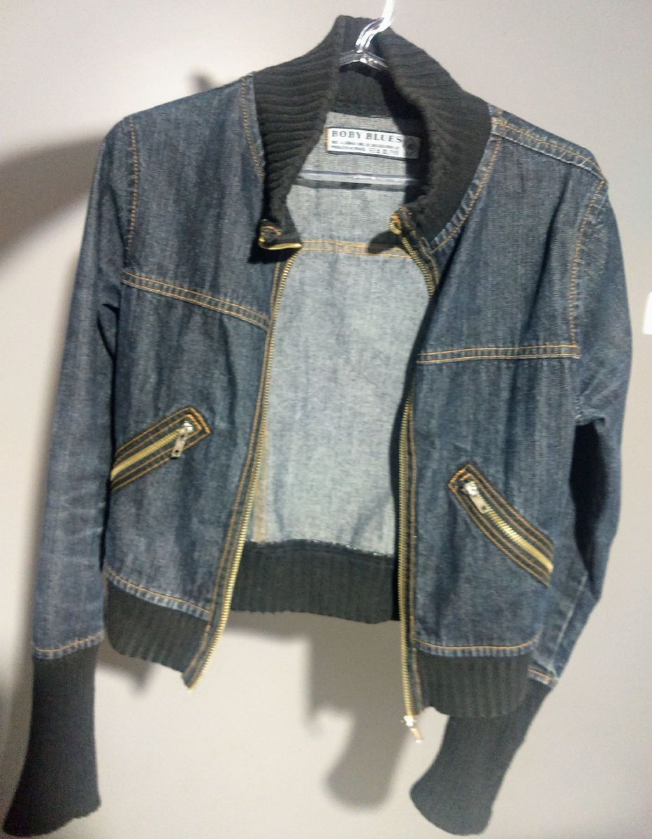 casaquinho feminino jeans