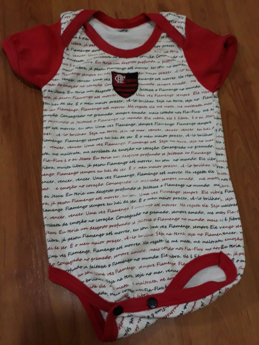 macacao de bebe do flamengo