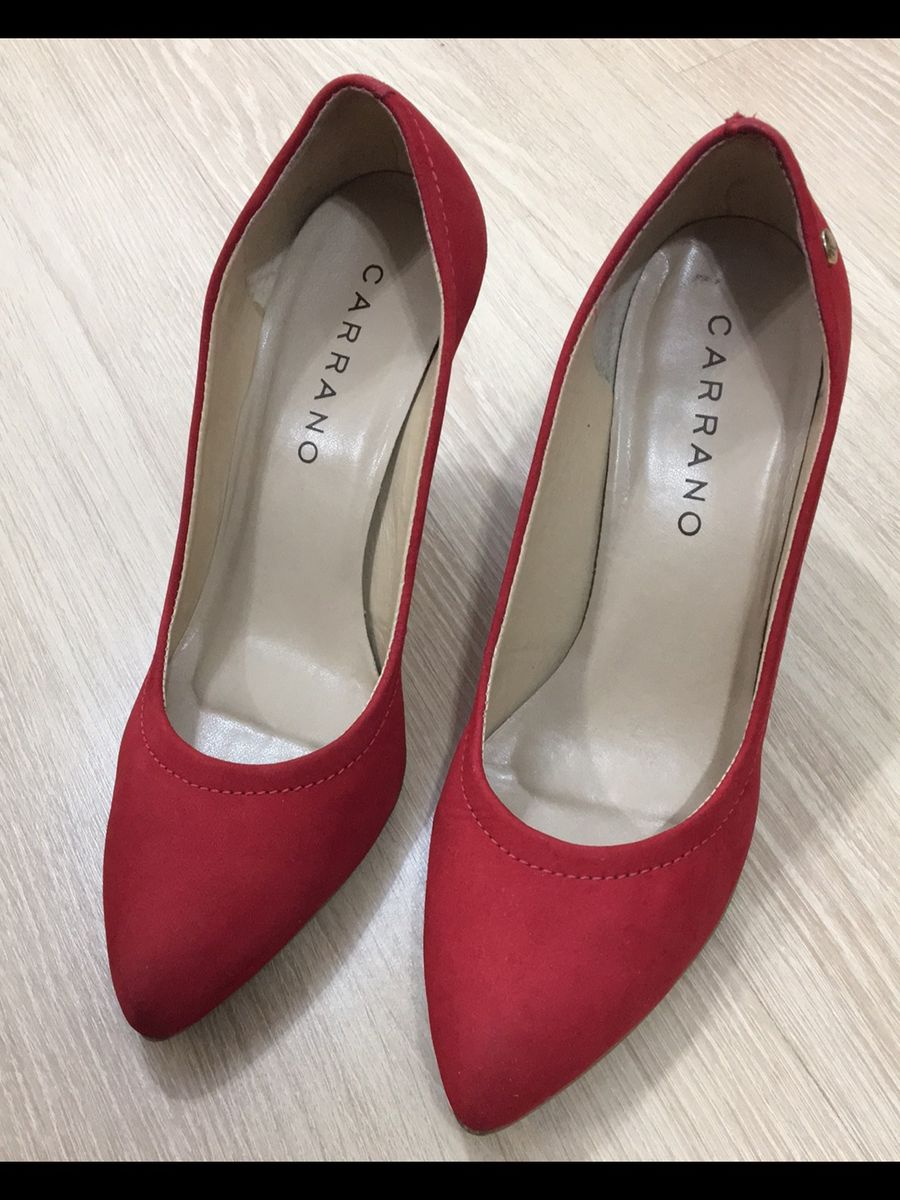 scarpin carrano vermelho