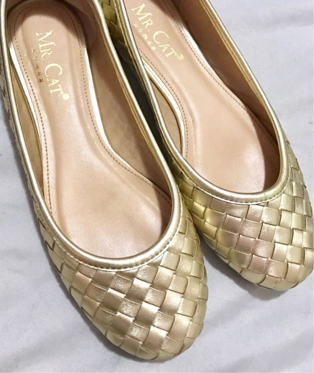 sapatilhas douradas femininas