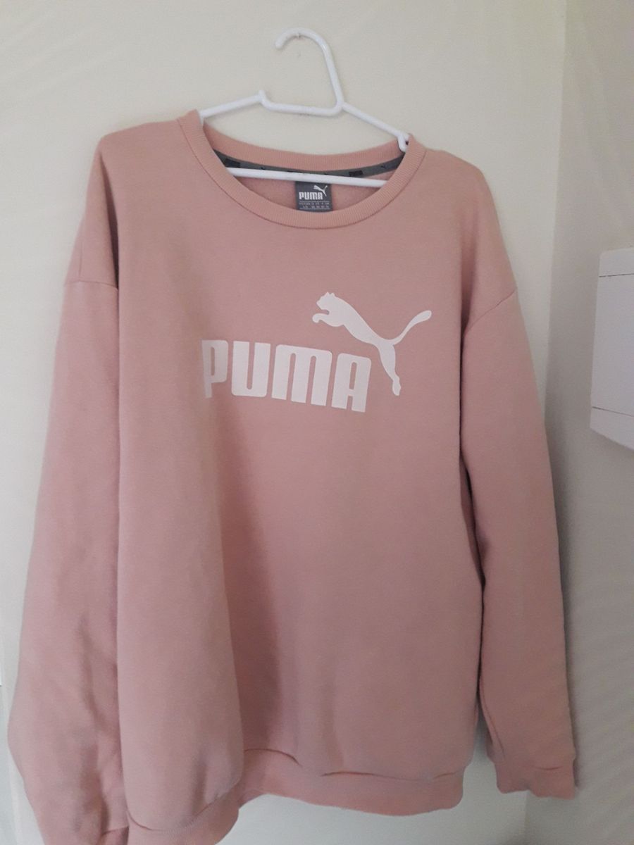 moletom rosa puma