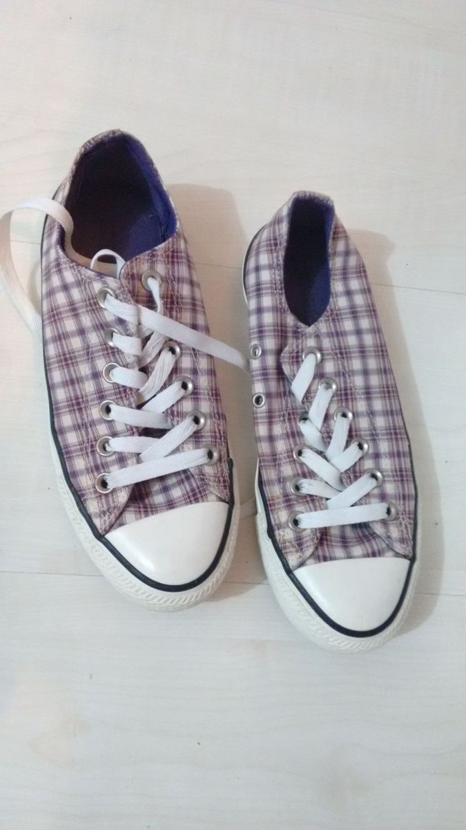 all star xadrez rosa
