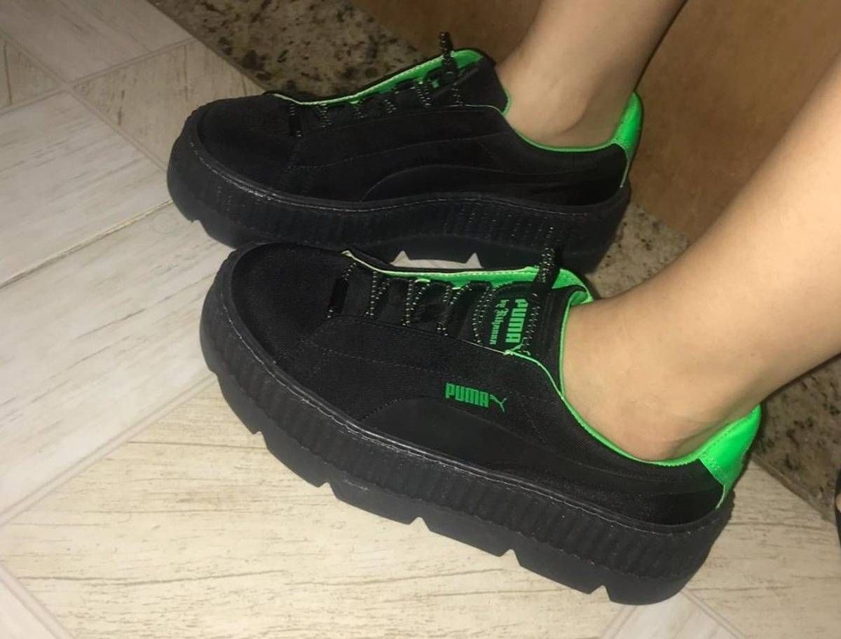 tênis puma cleated creeper suede feminino