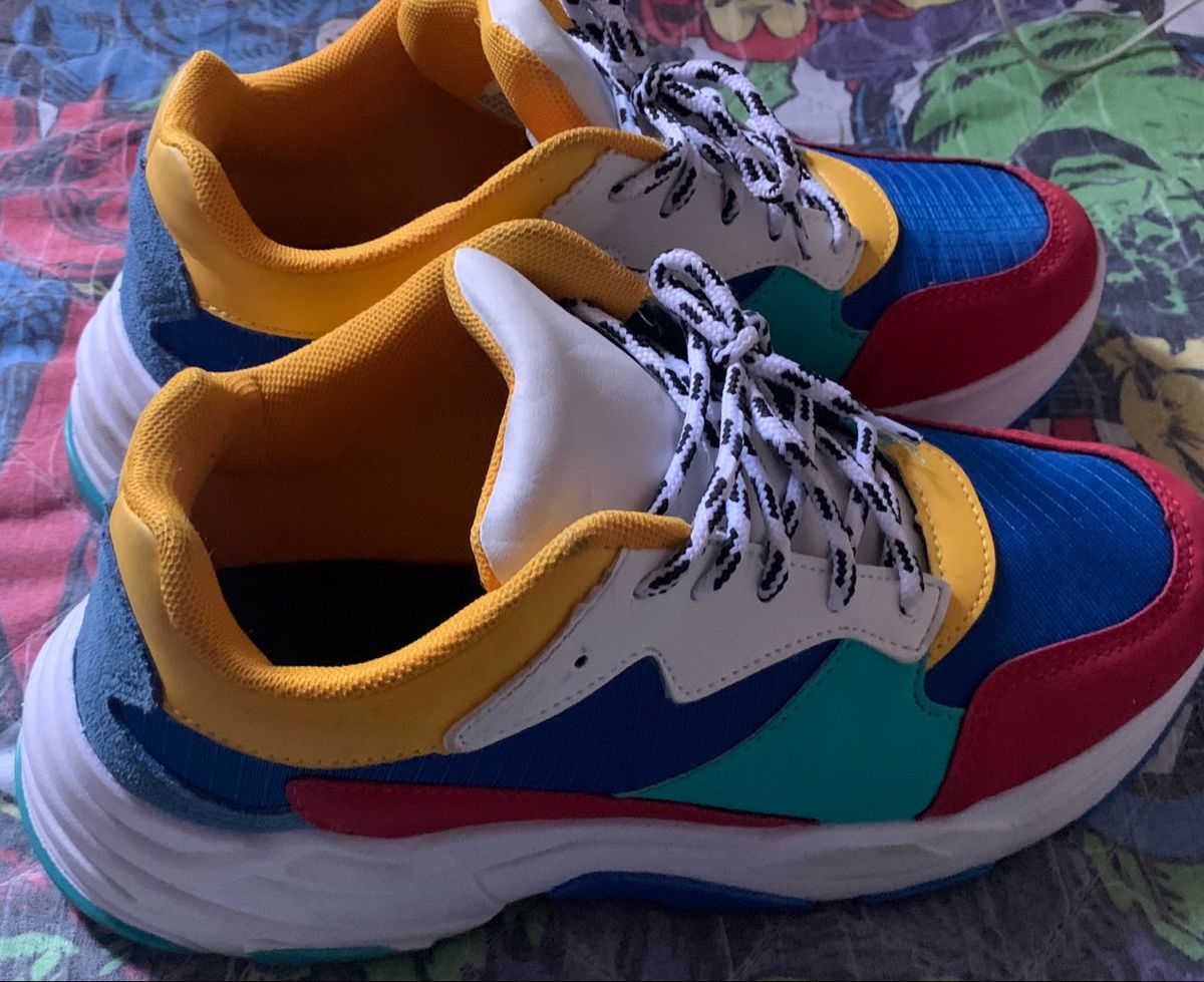 tenis verde neon renner