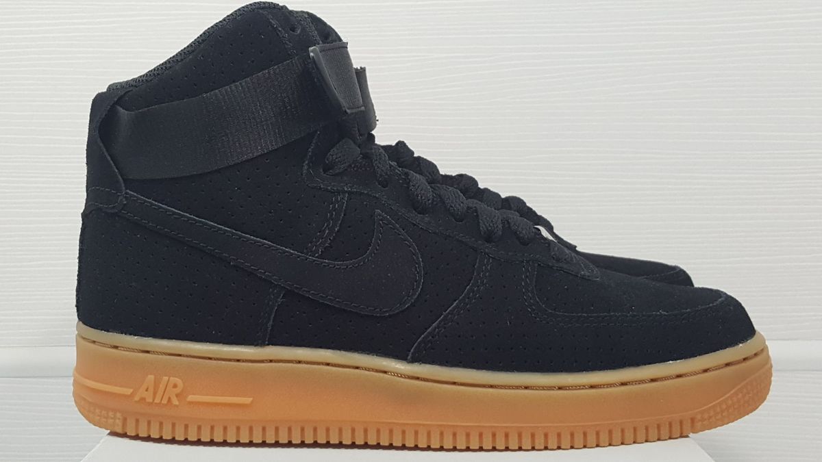 nike cano alto marrom