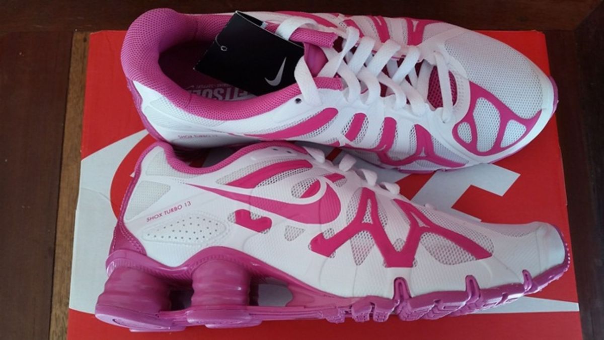 tenis feminino nike shox turbo chumbo rosa