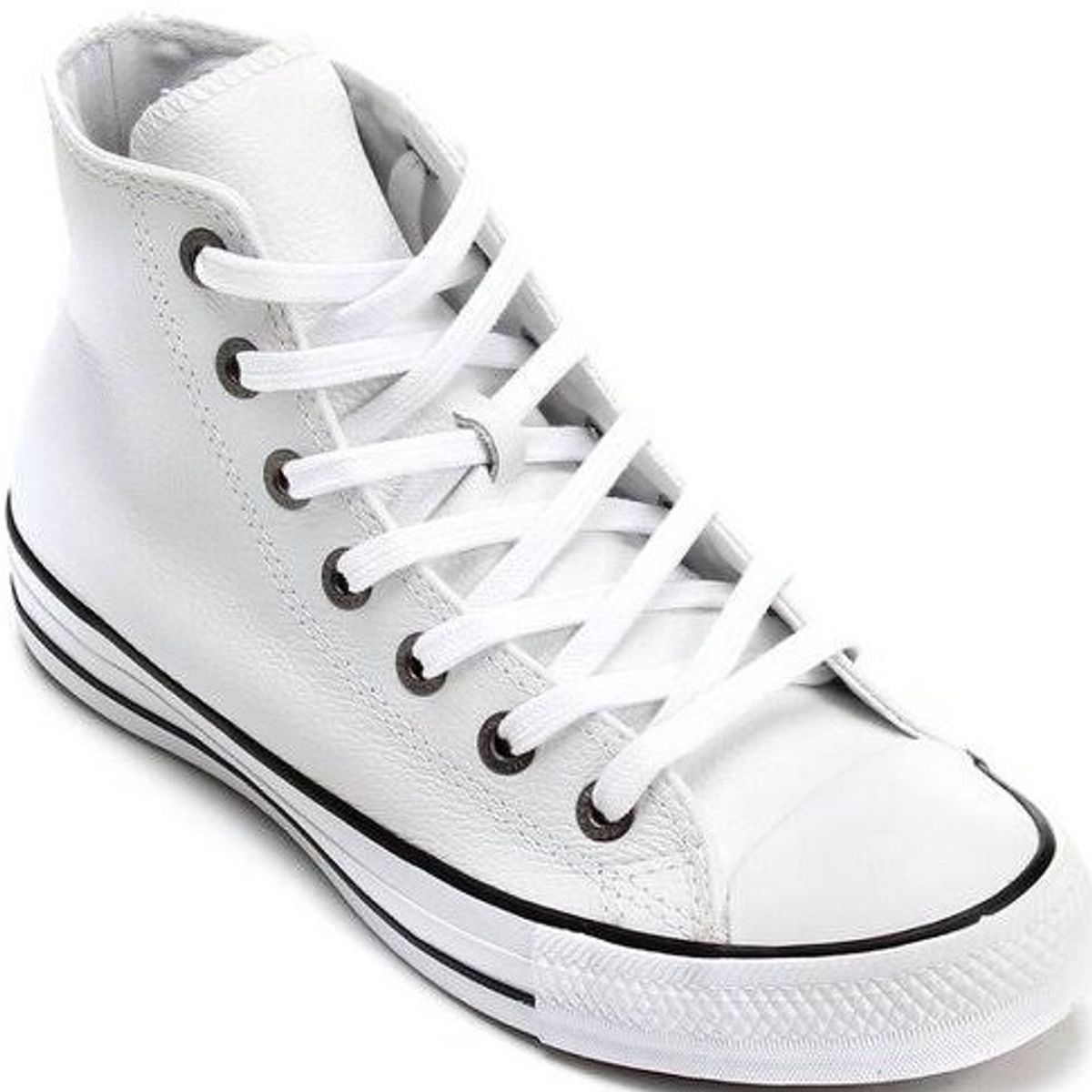 all star branco couro 34