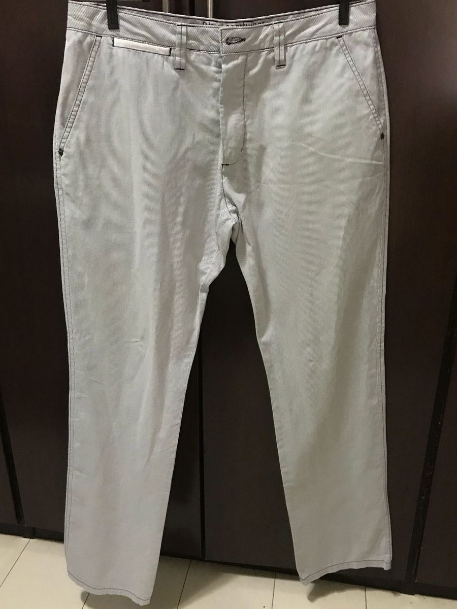calça listrada masculina zara