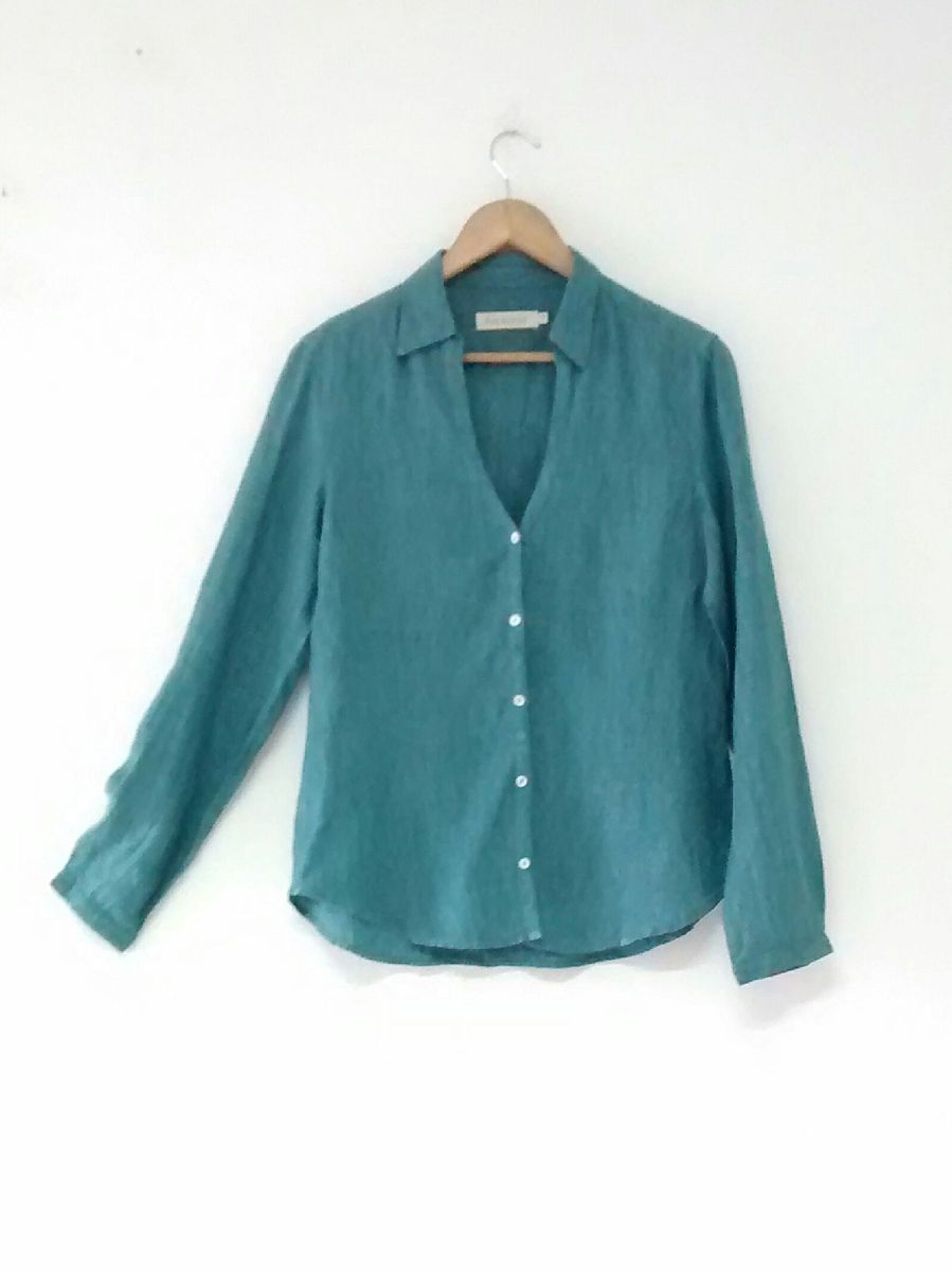 camisa de linho feminina richards