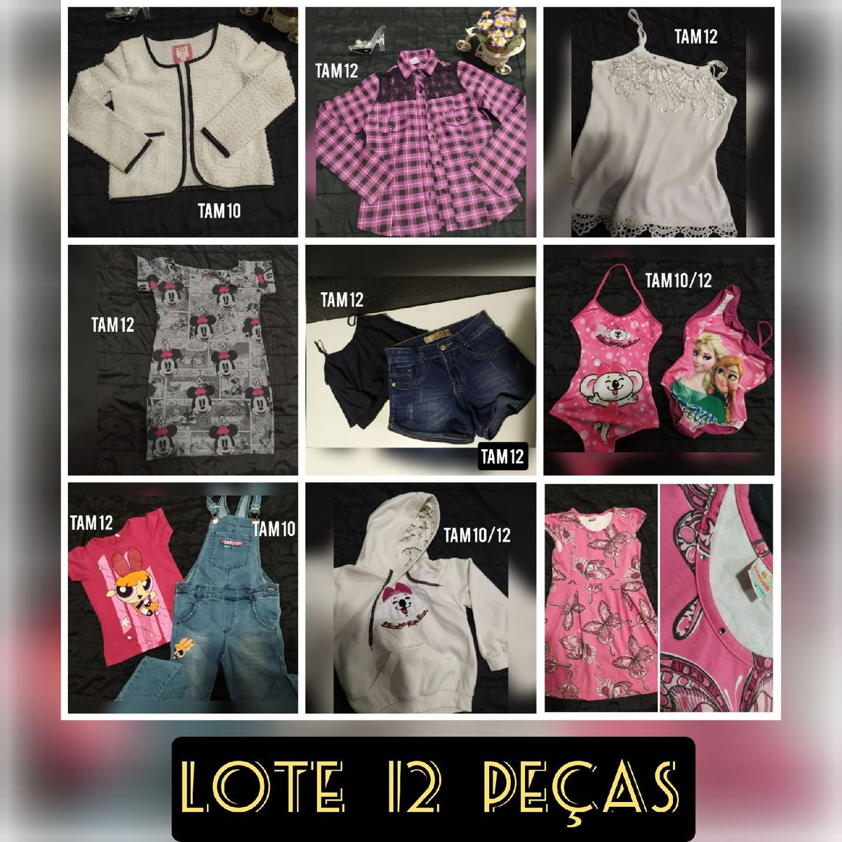 roupas de menina tamanho 10