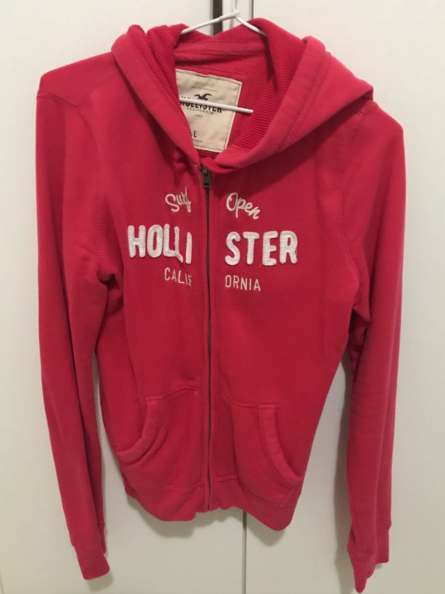 moletom hollister rosa