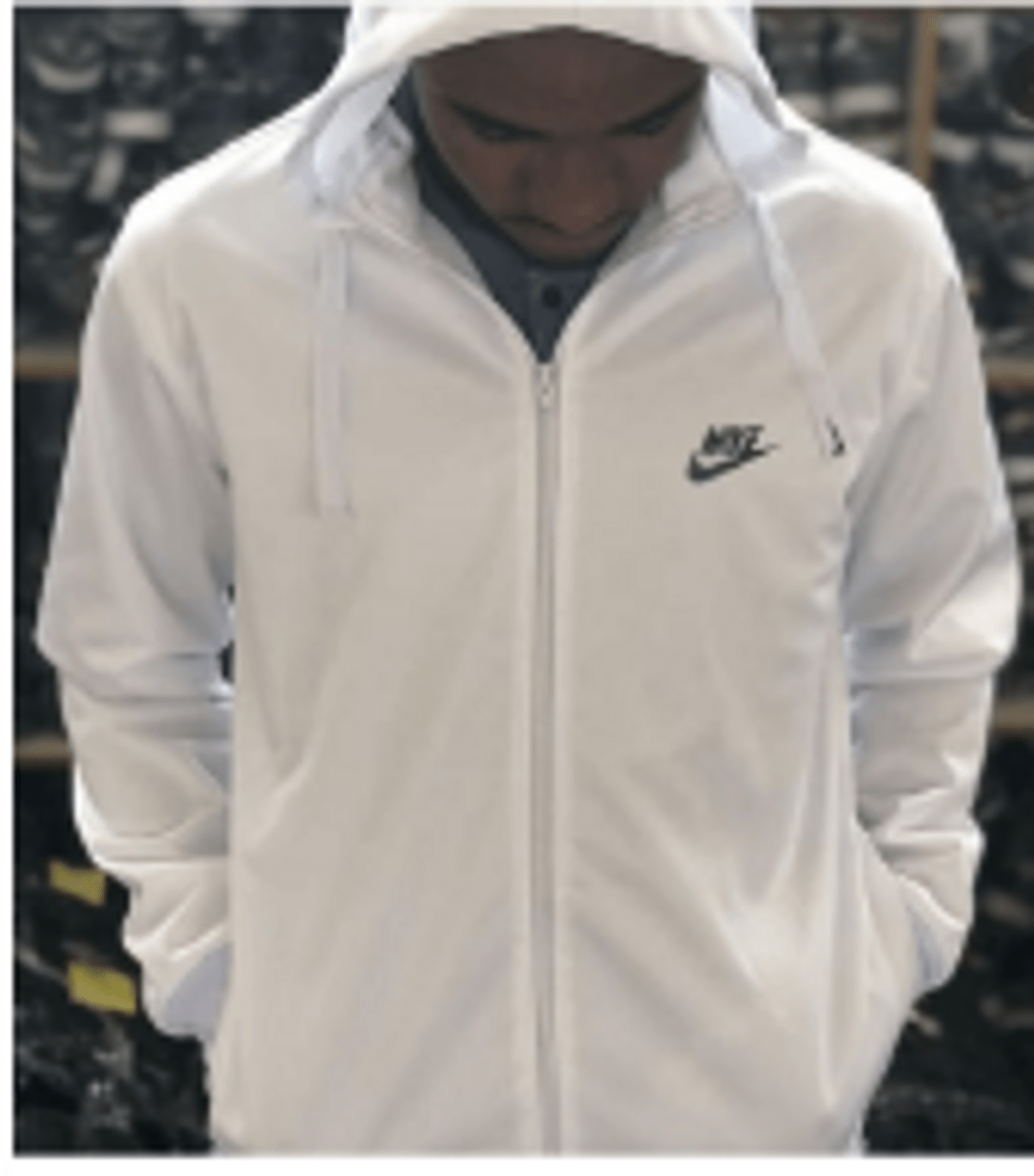 nike corta vento branco