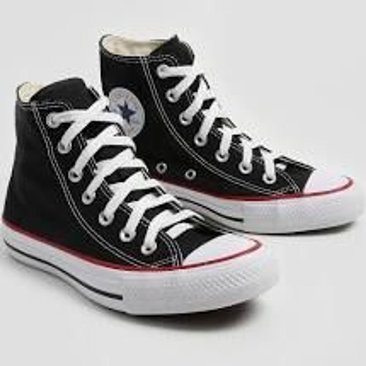 tenis all star preto feminino cano alto