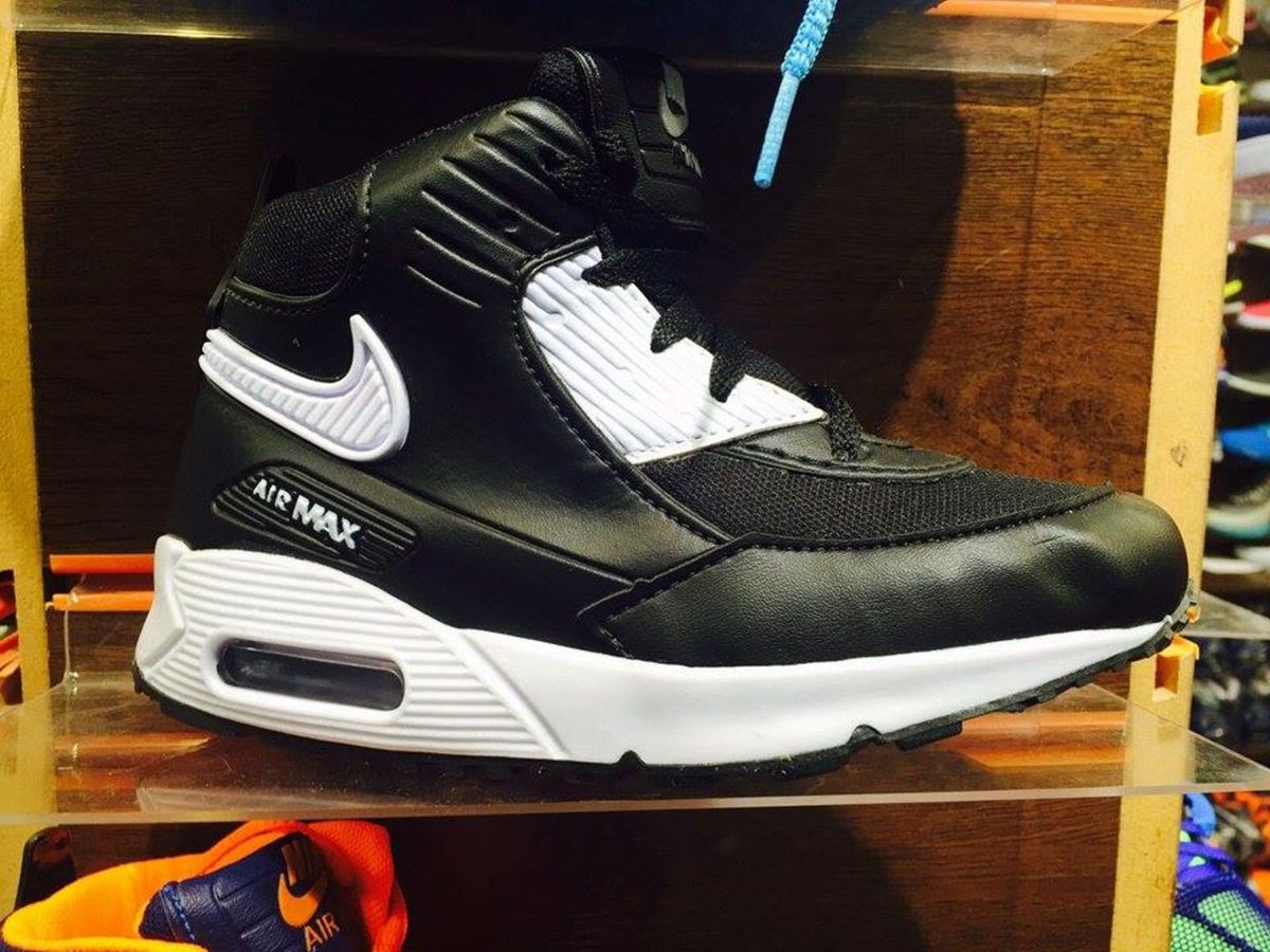air max branco cano alto