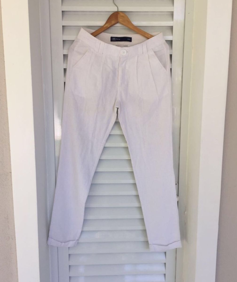 calça hering linho