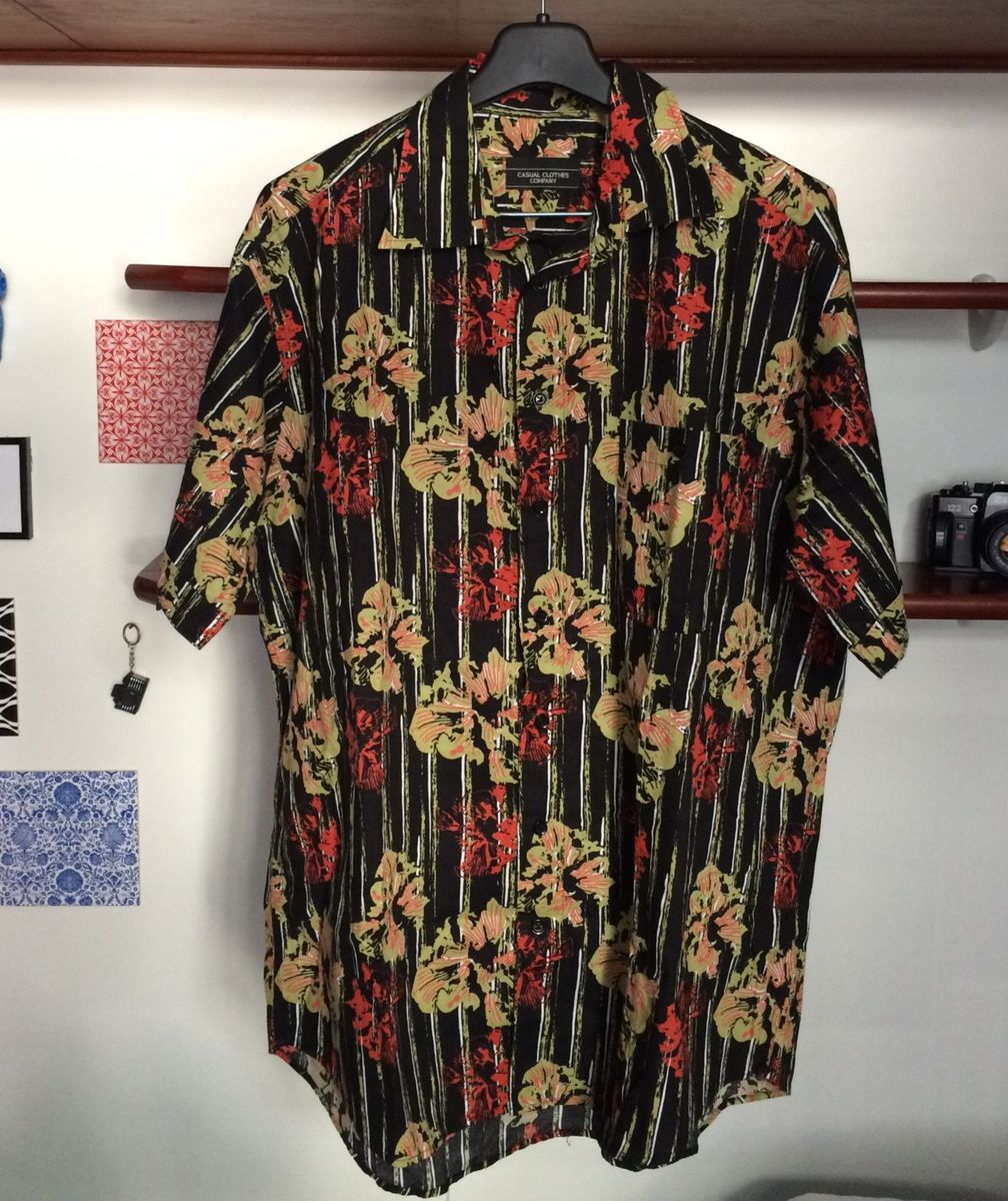 camisa de botao florida