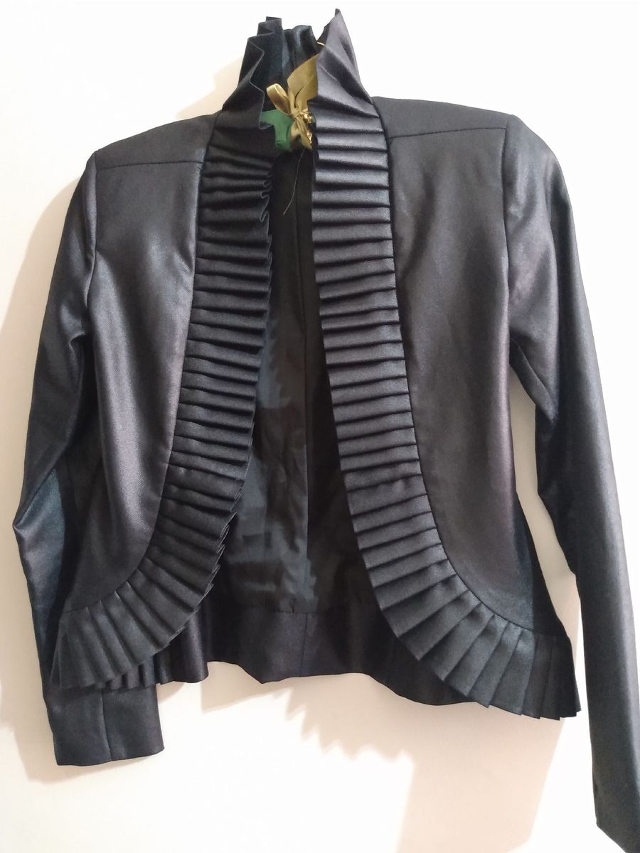 casaco preto social feminino