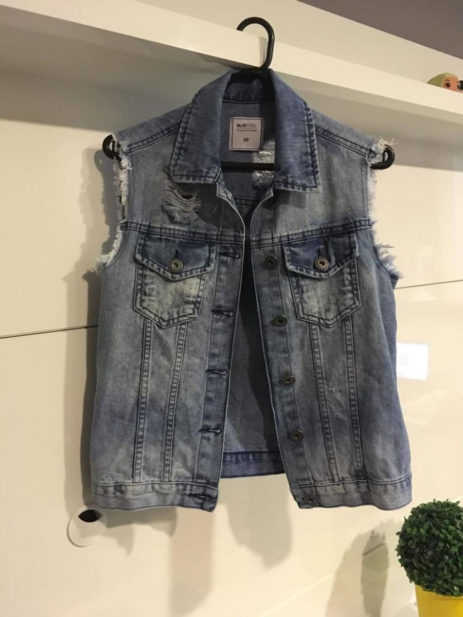 colete jeans feminino renner