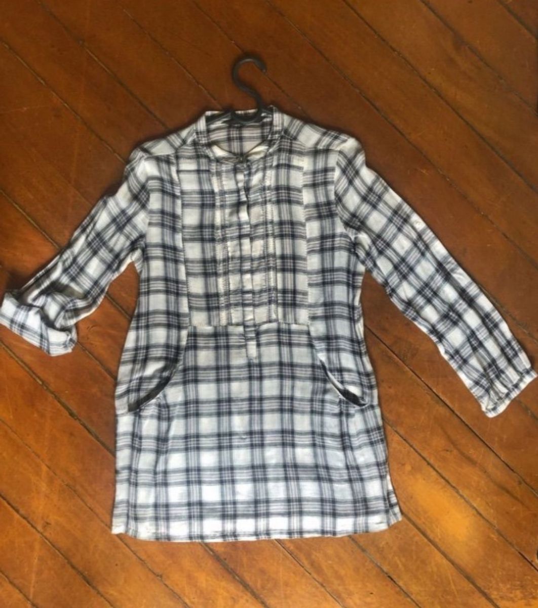 camisa xadrez zara feminina