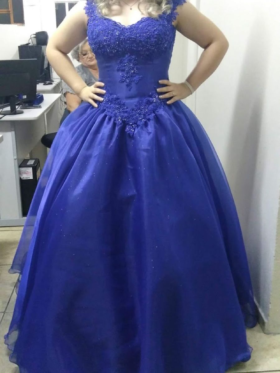 vestidos de 15 años royal blue