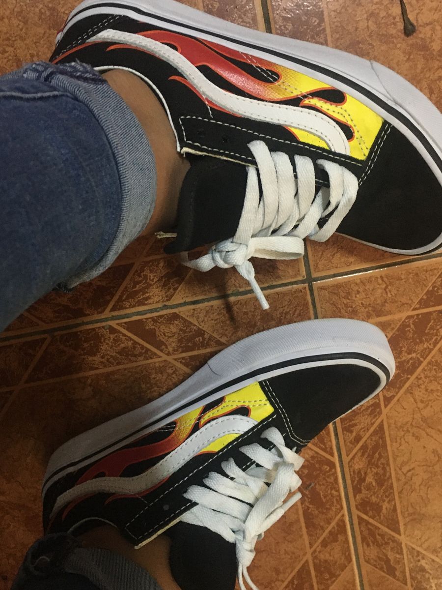 vans flame cano alto